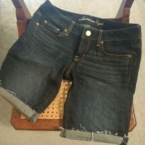 Rockin' American Eagle Longer Jean Shorts!